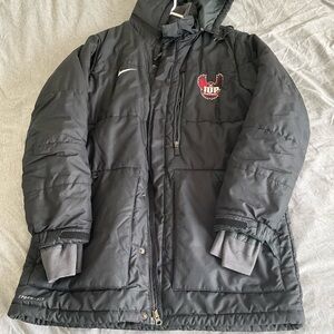 Indiana University Of Pennsylvania Full Zip Jacket Cold Wthr IUP Parka NIKE Sz L